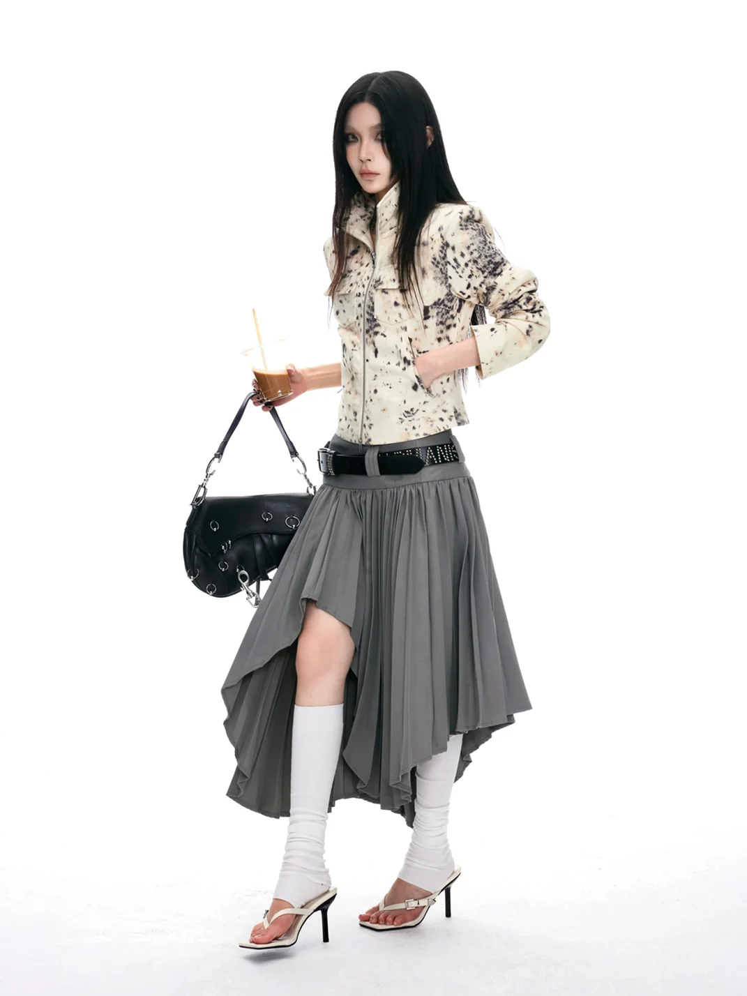 Common in 0120 | Leopard Print Collared Cropped Jacket