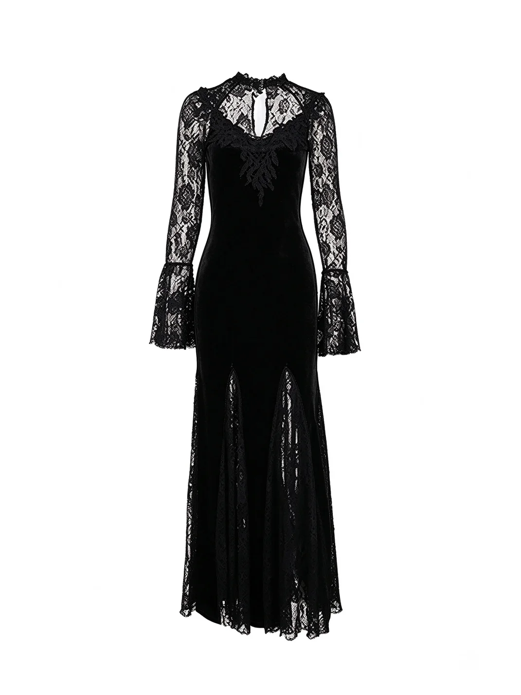 LADYGHOST | Gothic Mermaid Maxi Dress
