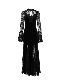 LADYGHOST | Gothic Mermaid Maxi Dress