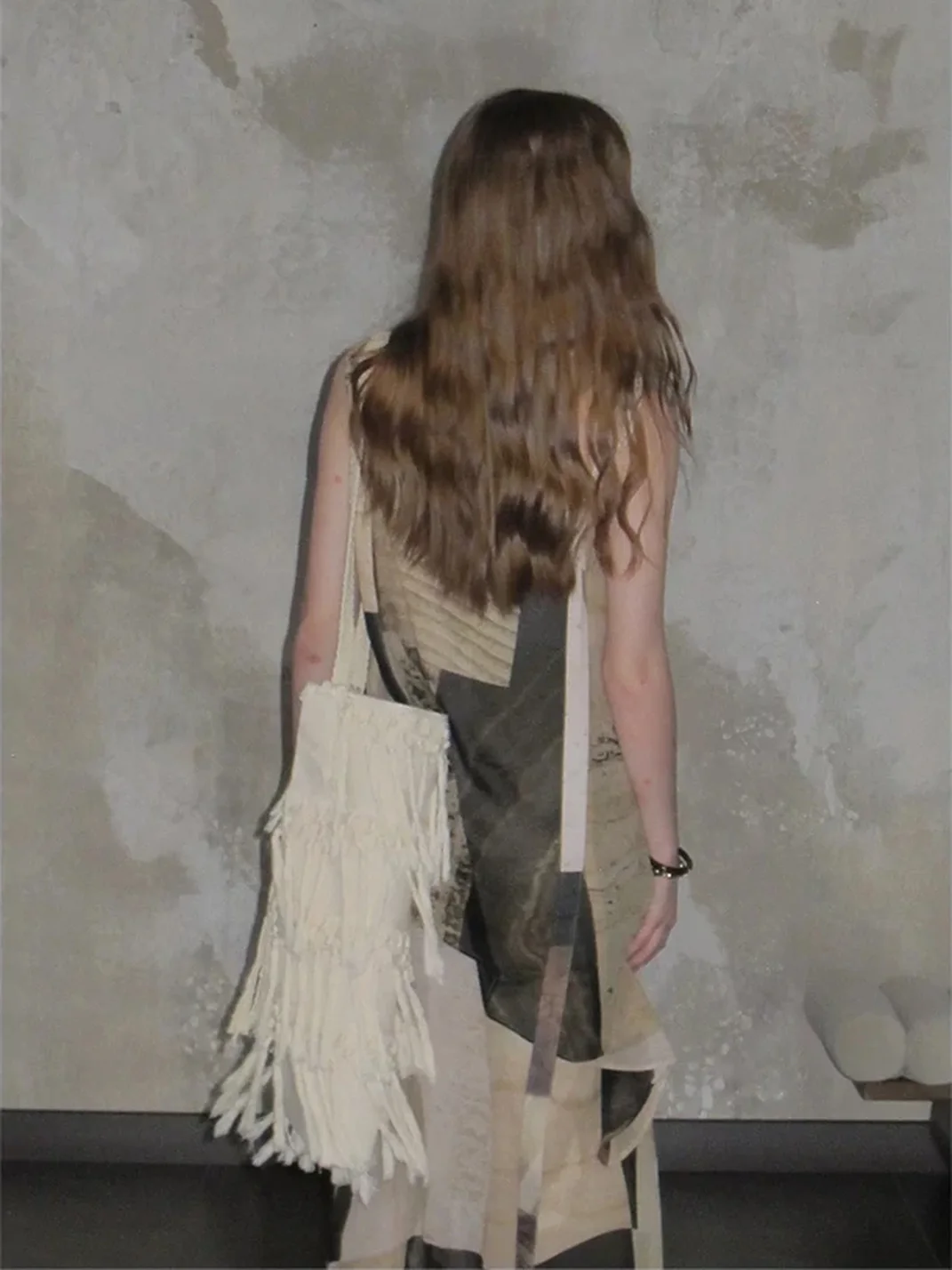 UNSOYAO OFFICE | Double-Layer Oil Painting Print Spaghetti Strap Dress