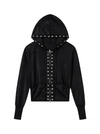 Rebrllion | Waxed Studded Slim-Fit Knit Sweater