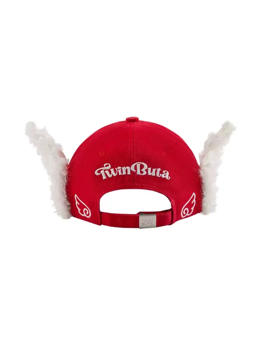 TWINBUTA | Contrast Plush Ear Baseball Cap - 3