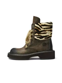 XMZY | Retro Western Workwear Platform Boots