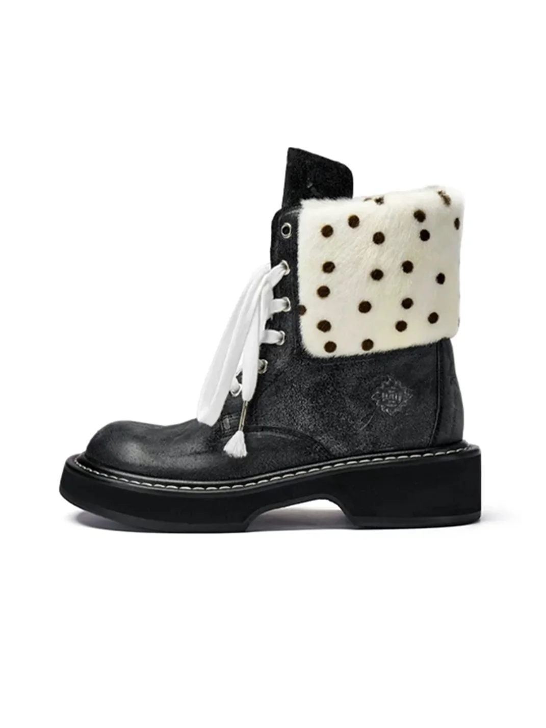 XMZY | Retro Western Workwear Platform Boots