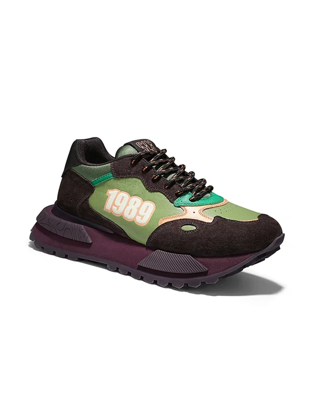 SALAXI | Color Block Low-Top Thick Sole Sneakers