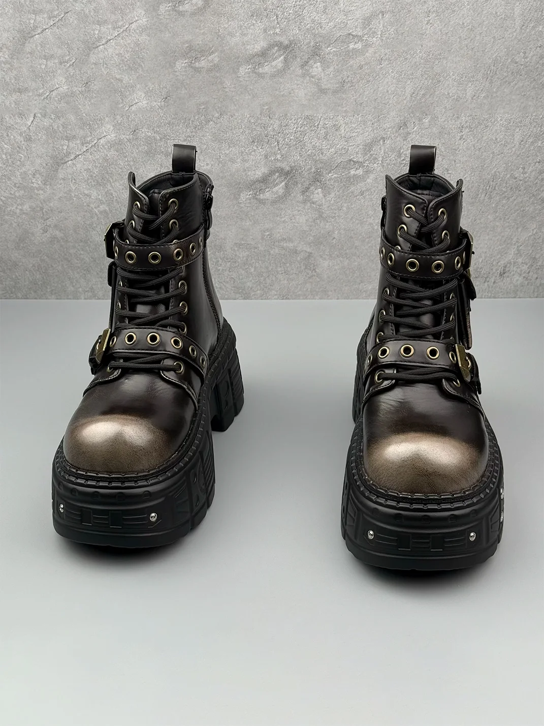 LSDZNX | Platform Punk Ankle Boots