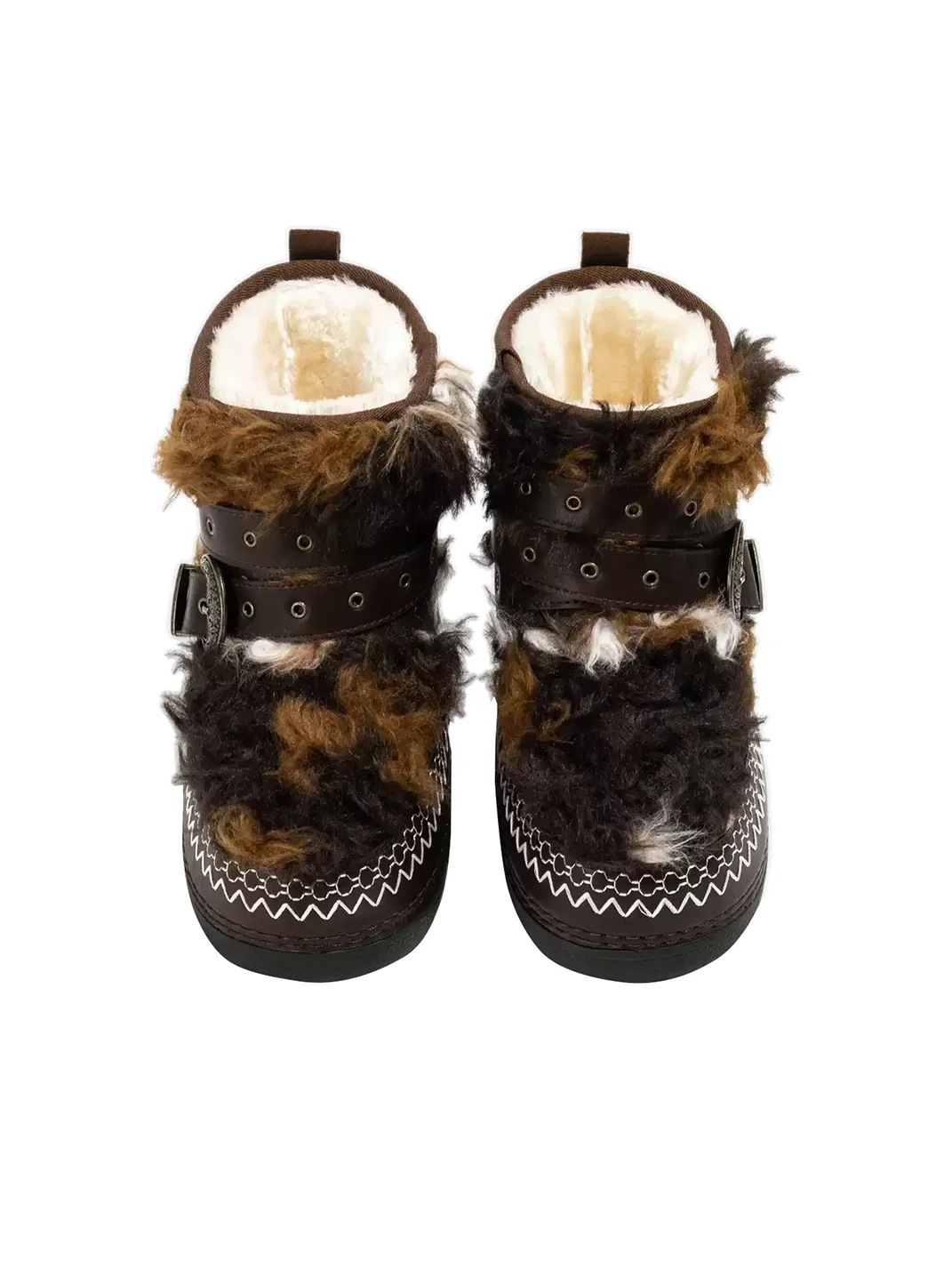 LMDD | Platform Buckle Strap Plush Snow Boots