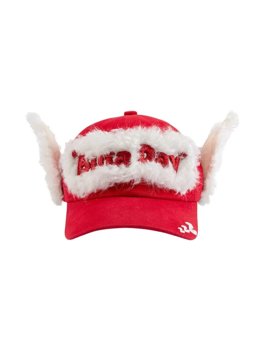 TWINBUTA | Contrast Plush Ear Baseball Cap - 2