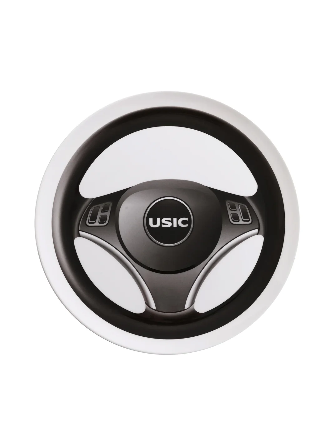 USIC | Steering Wheel And Sink Pattern Melamine Plate