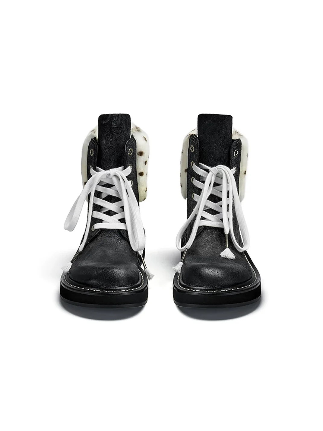 XMZY | Retro Western Workwear Platform Boots