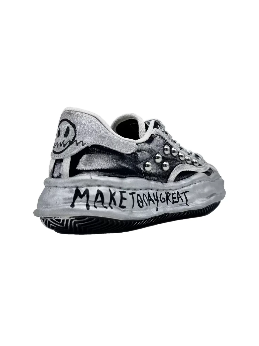 Savage Growth | Hand-Painted Platform Skate Sneakers