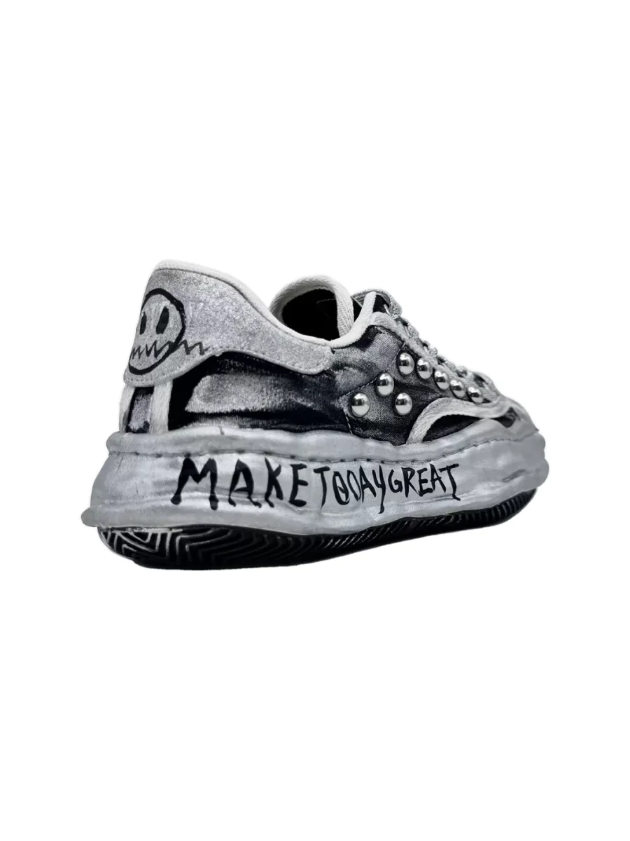 Savage Growth | Hand-Painted Platform Skate Sneakers - 3
