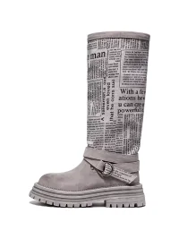 GSL | Chunky Sole Knee-High Riding Boots