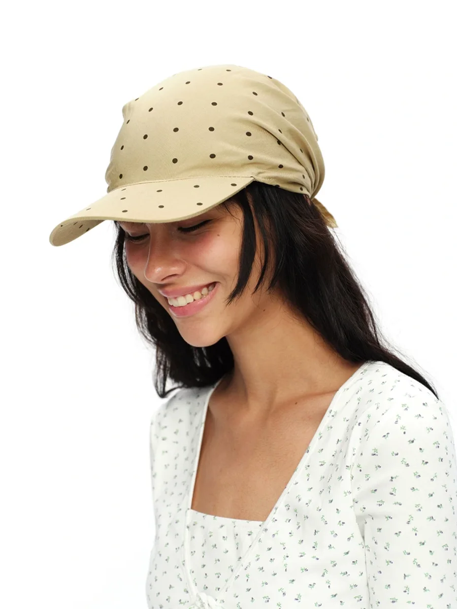 Oinimi | Polka Dot Scarf Baseball Cap - 3