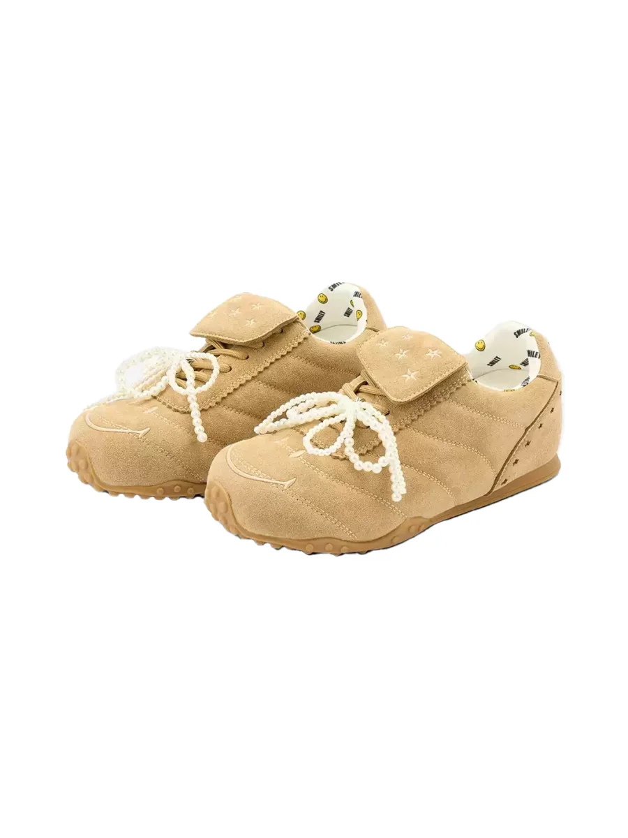 SMILEY | Bow Double-Lace Height-Increasing Casual Sneakers - 2