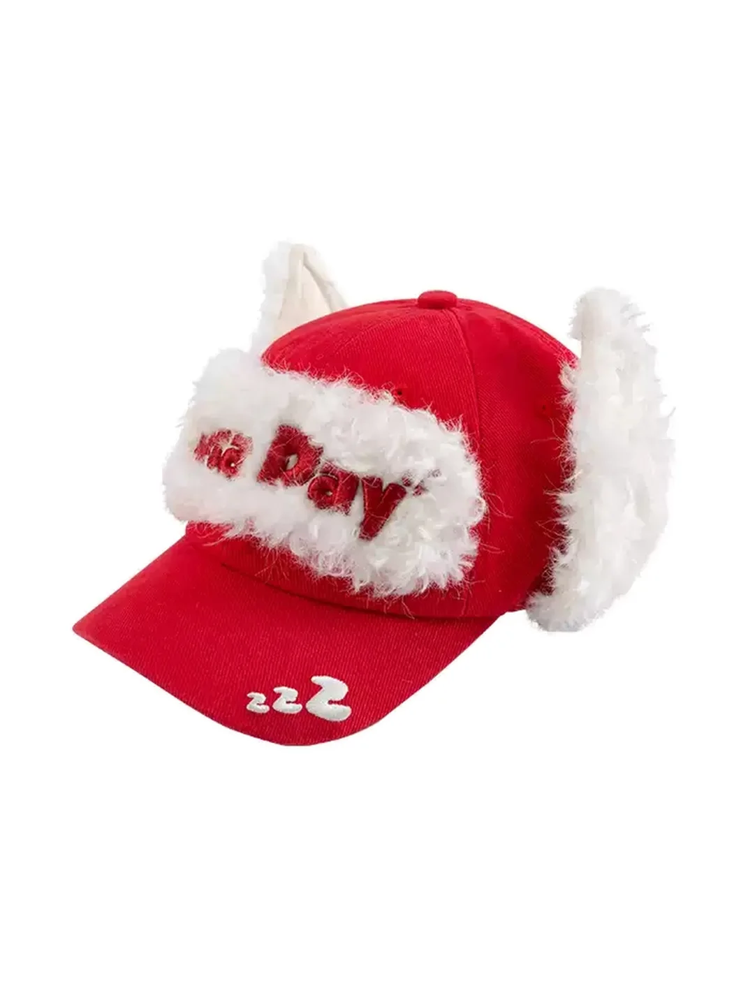 TWINBUTA | Contrast Plush Ear Baseball Cap