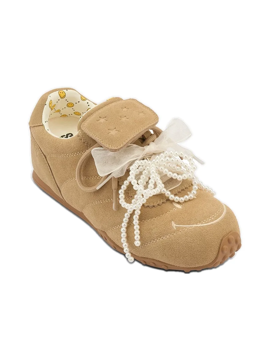 SMILEY | Bow Double-Lace Height-Increasing Casual Sneakers - 3