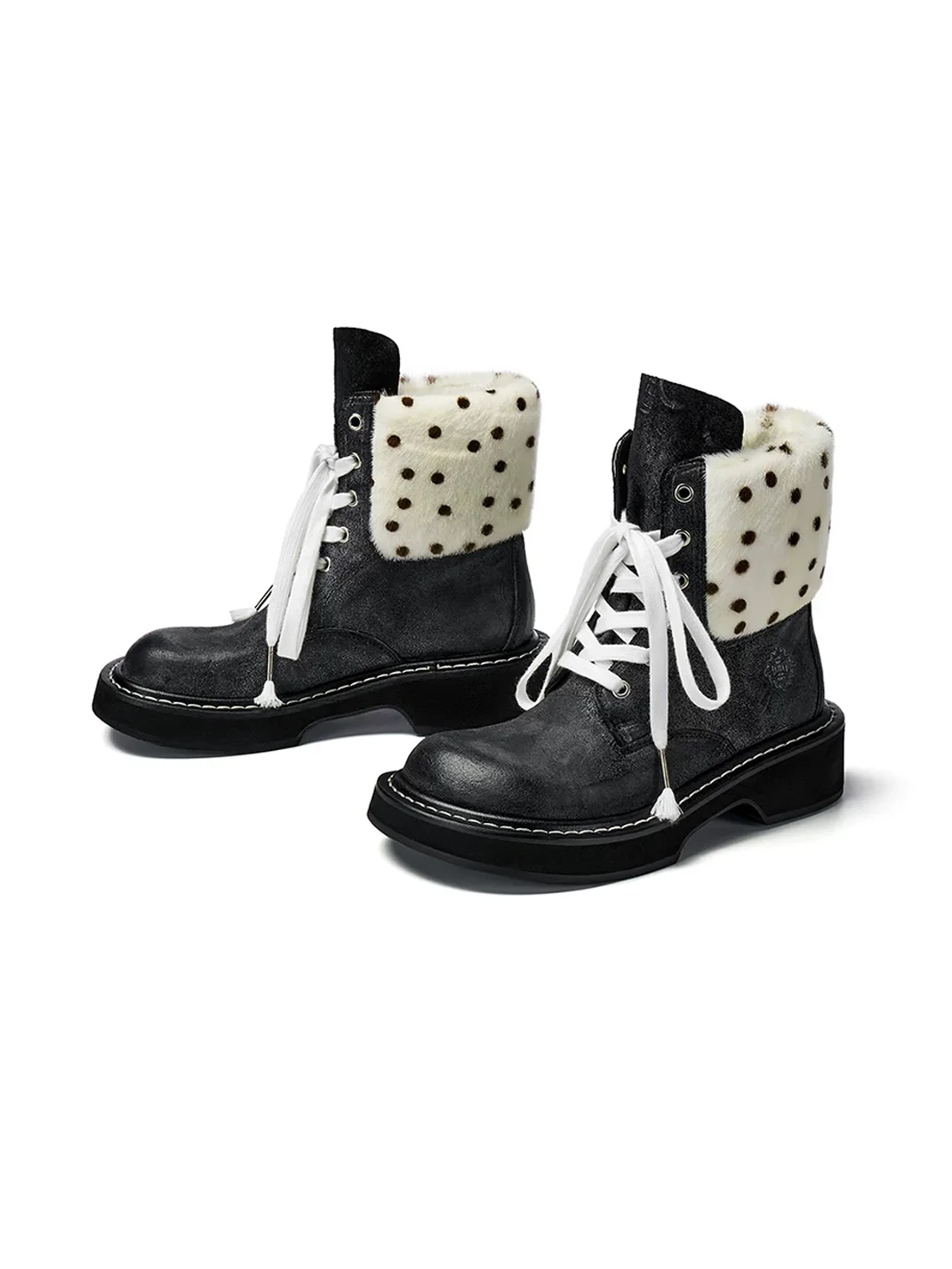 XMZY | Retro Western Workwear Platform Boots