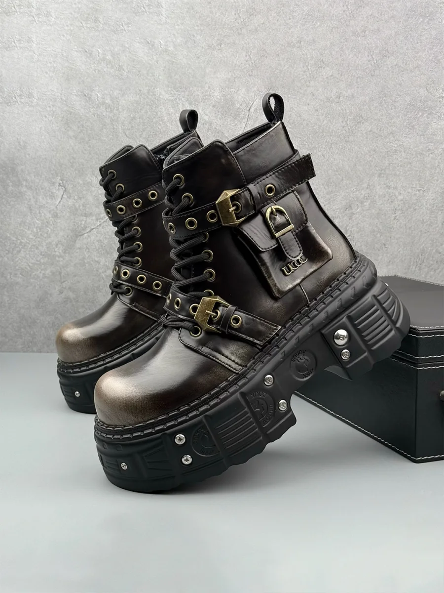 LSDZNX | Platform Punk Ankle Boots - 3