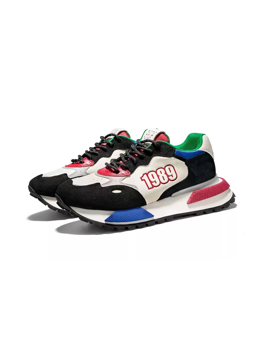 SALAXI | Color Block Low-Top Thick Sole Sneakers - 3