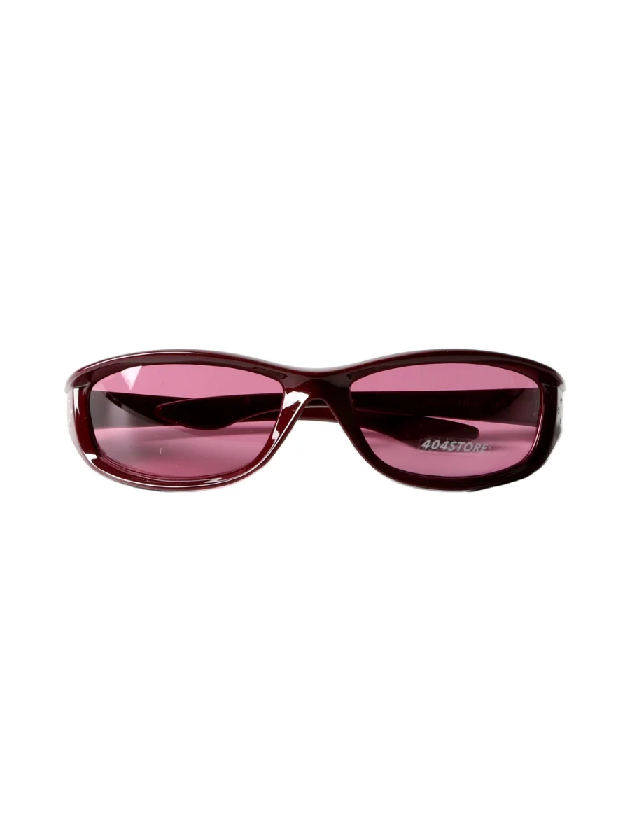 404 | Y2K Rectangular Wraparound Sunglasses - 3