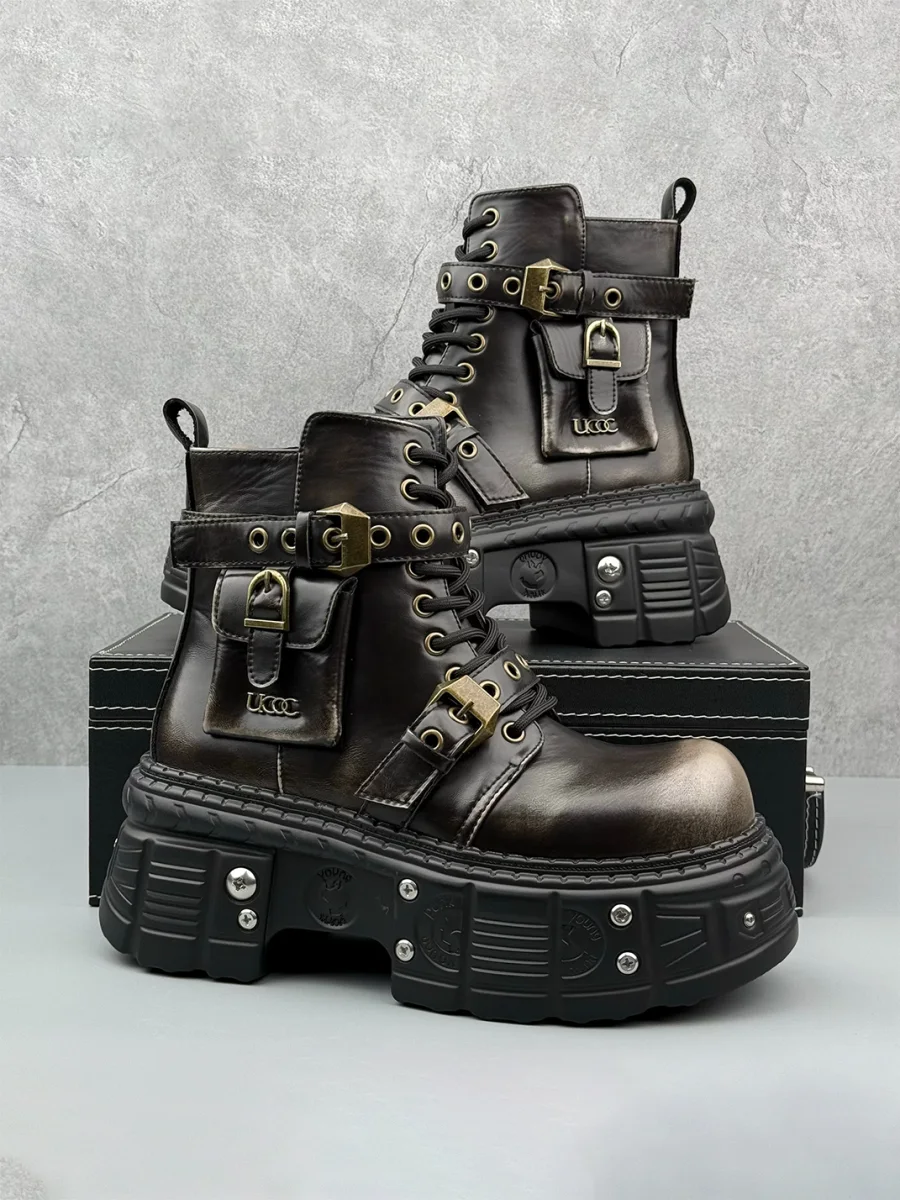 LSDZNX | Platform Punk Ankle Boots - 2