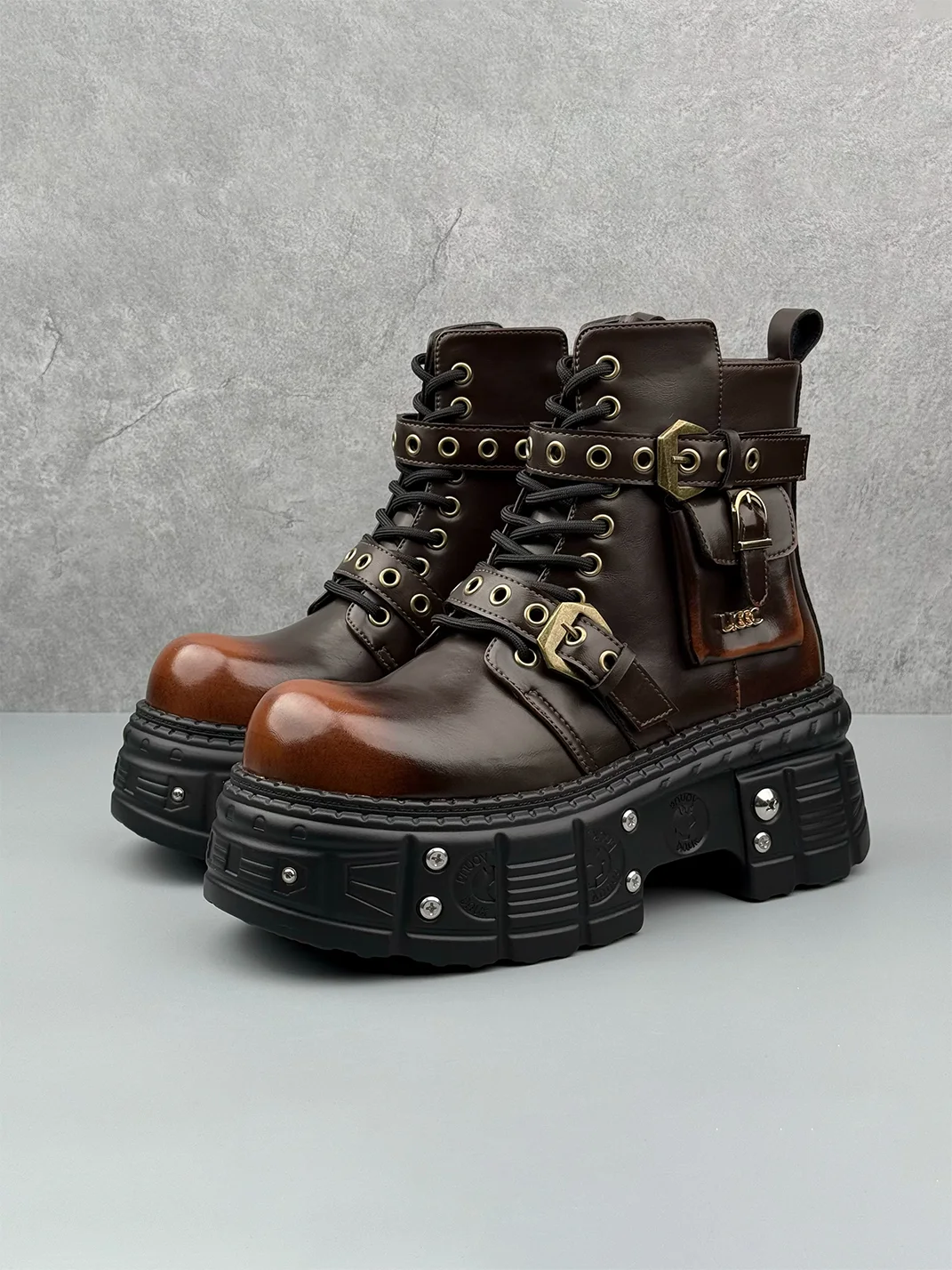 LSDZNX | Platform Punk Ankle Boots