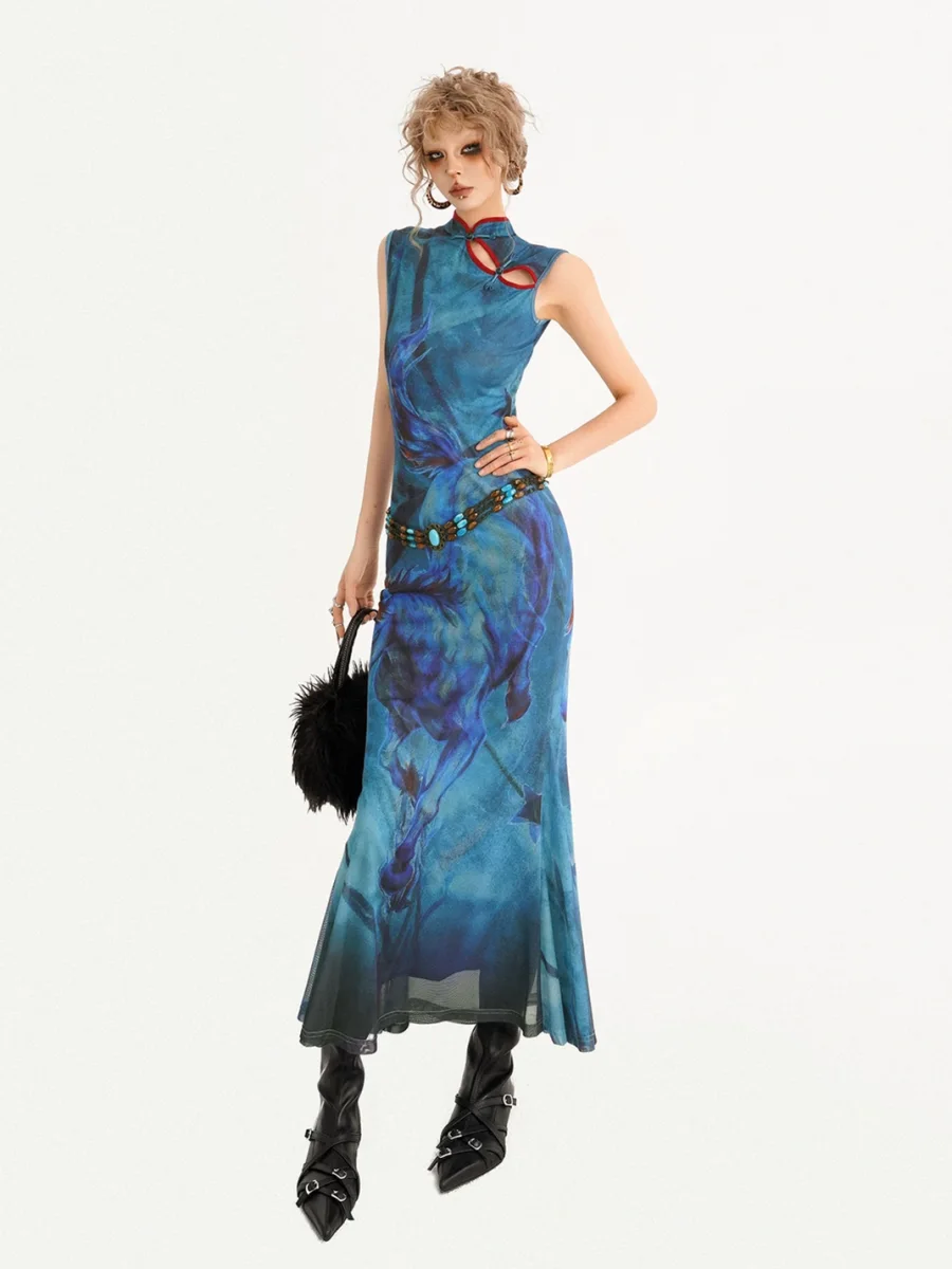 Nico Molly | Retro Fishtail Qipao Dress - 2