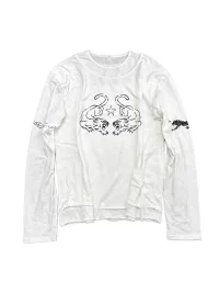 LuuuCam | Layered Leopard Star Long Sleeve Loose Fit Top