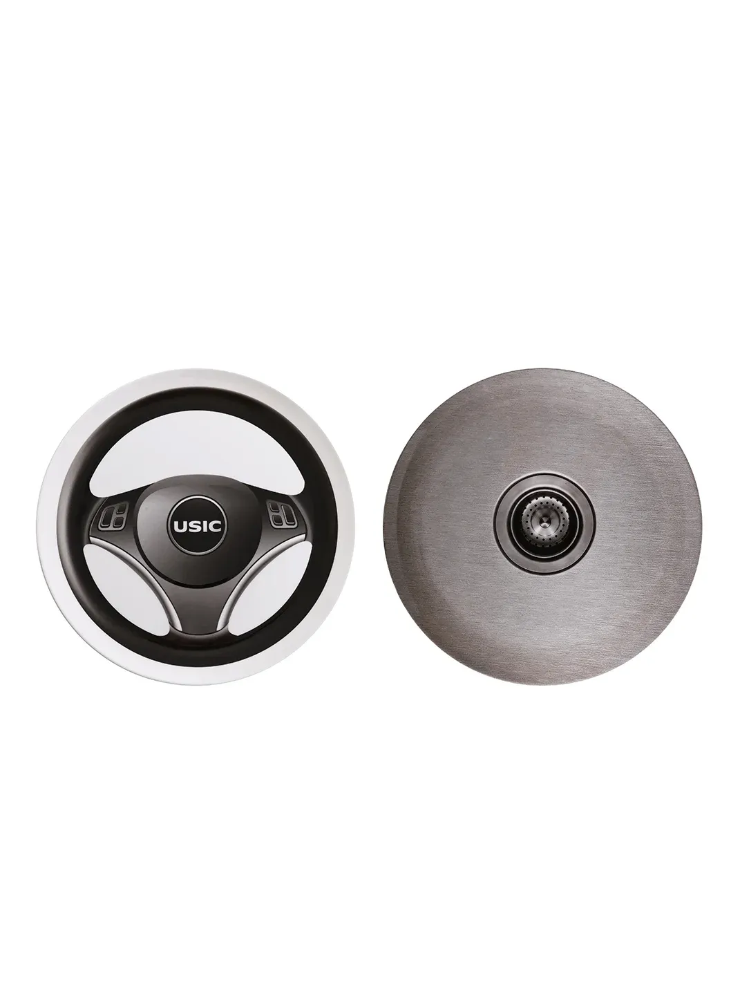 USIC | Steering Wheel And Sink Pattern Melamine Plate