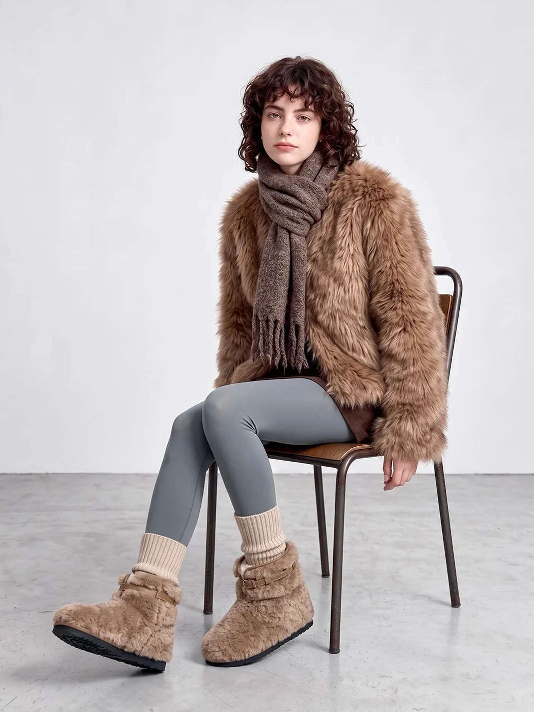 LMDD | Two-Way Plush Thick-Sole Short Boots
