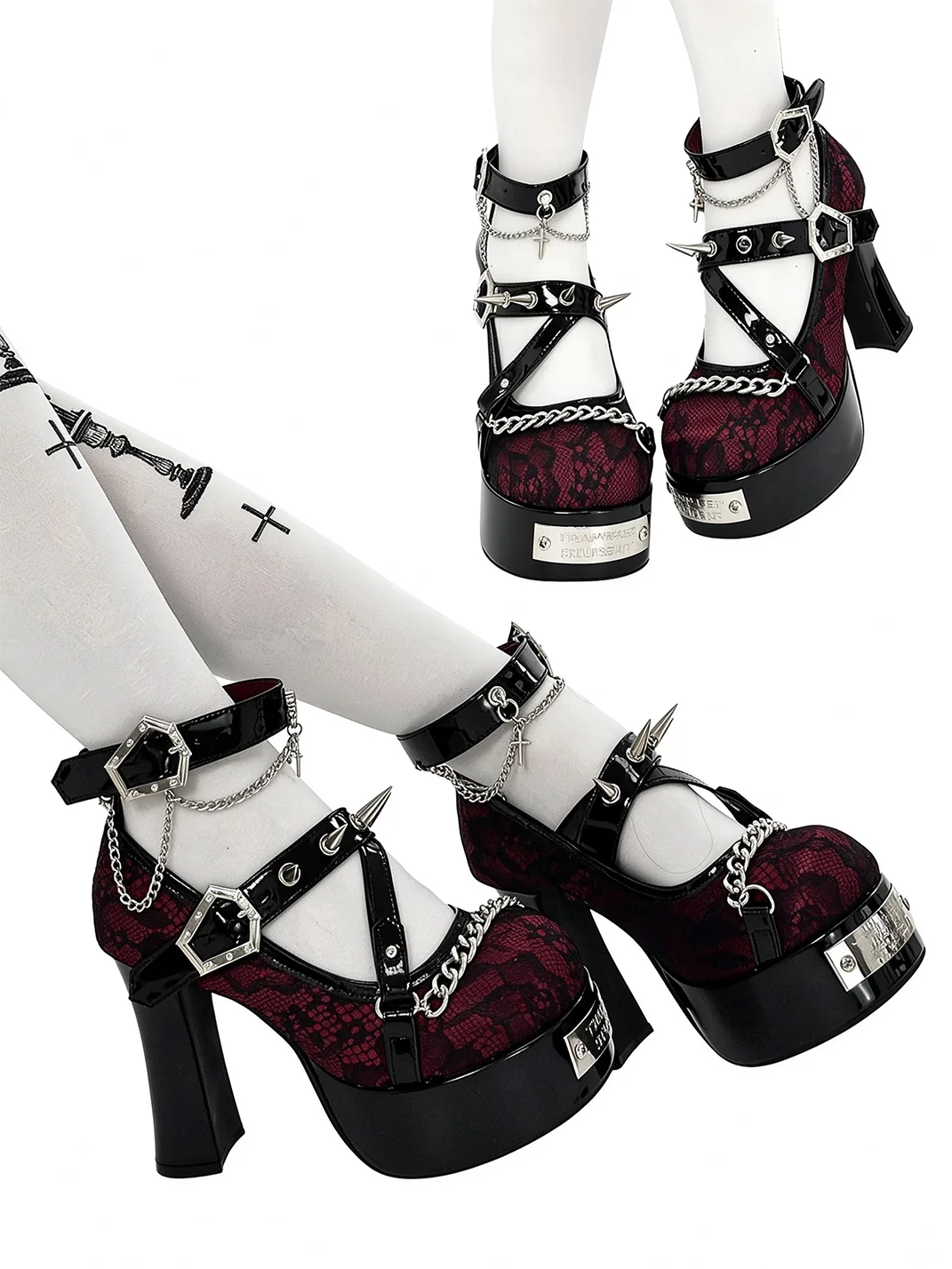 Transfer Student | Gothic Round-Toe High Heels