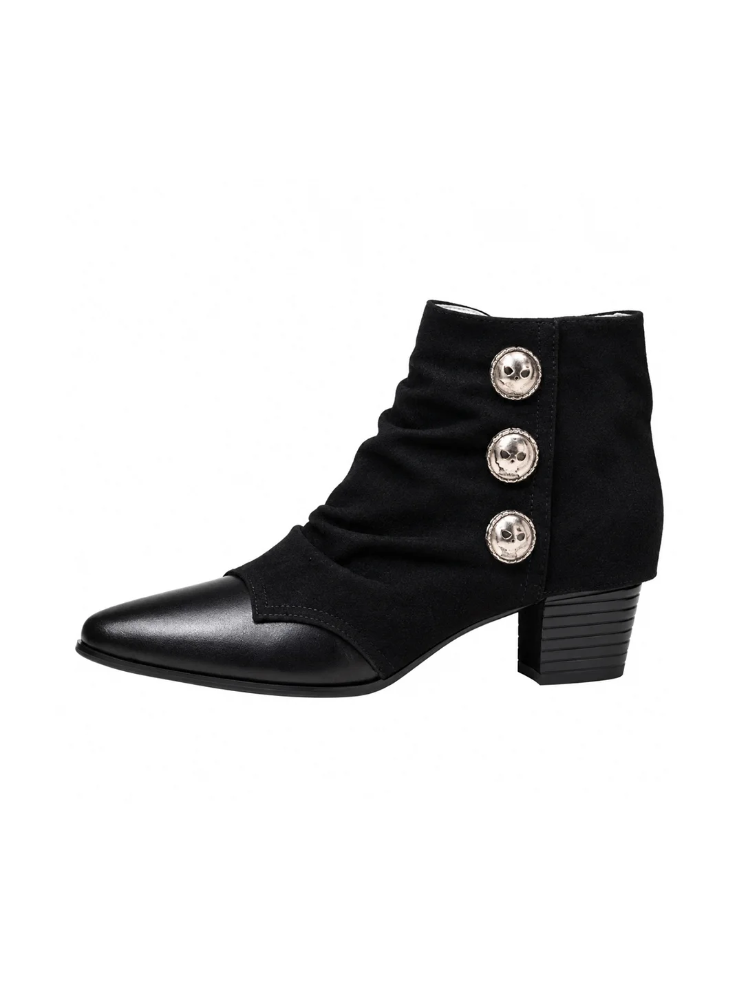 GURURU | Gothic Pointed-Toe Slouch Boots