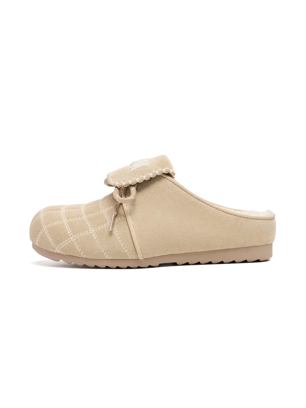 EBLAN | Fleece-Lined Closed-Toe Mule Slippers
