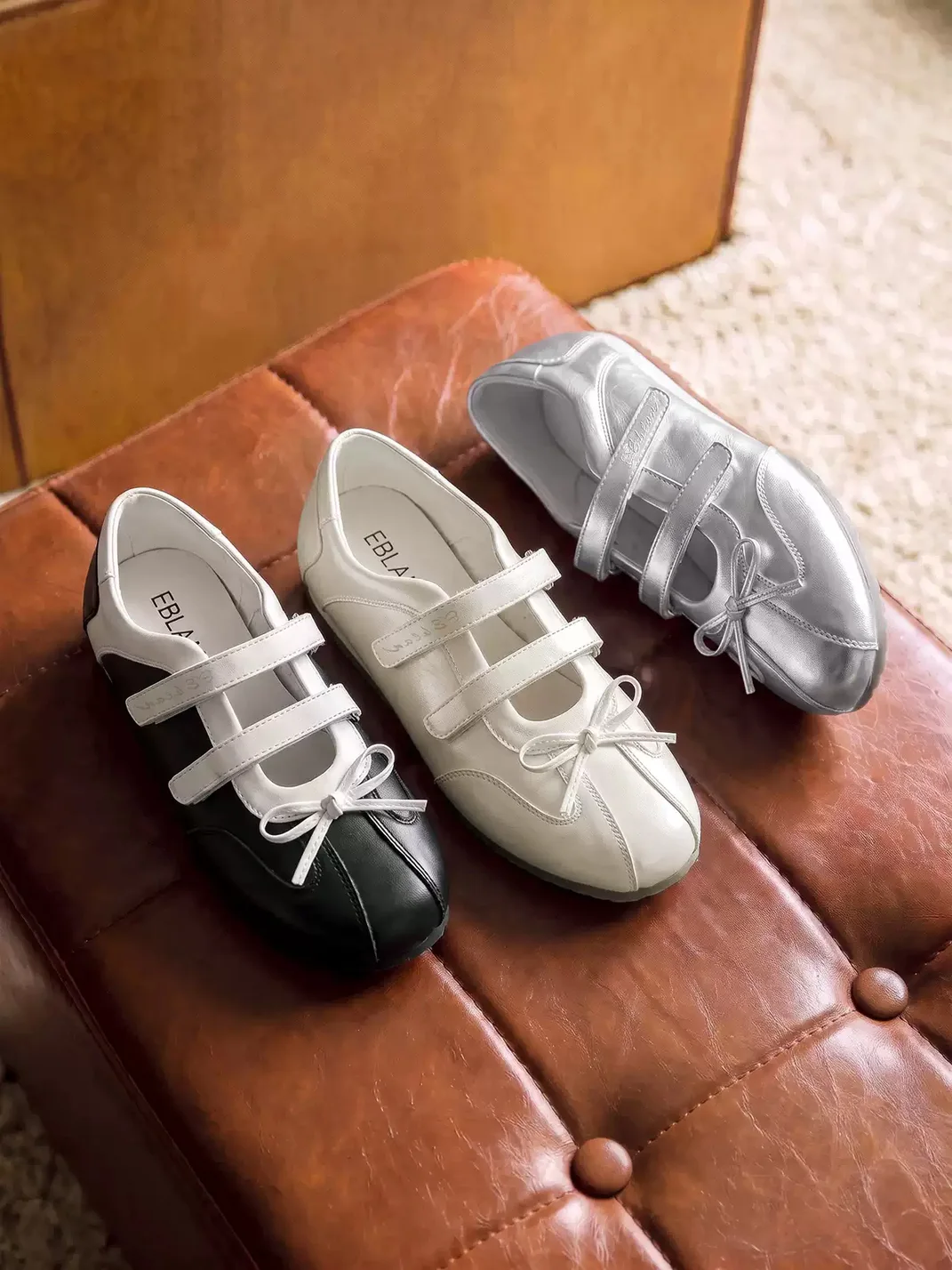 EBLAN | Platform Bow Mary Jane Shoes