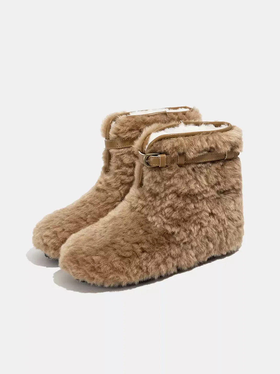 LMDD | Two-Way Plush Thick-Sole Short Boots