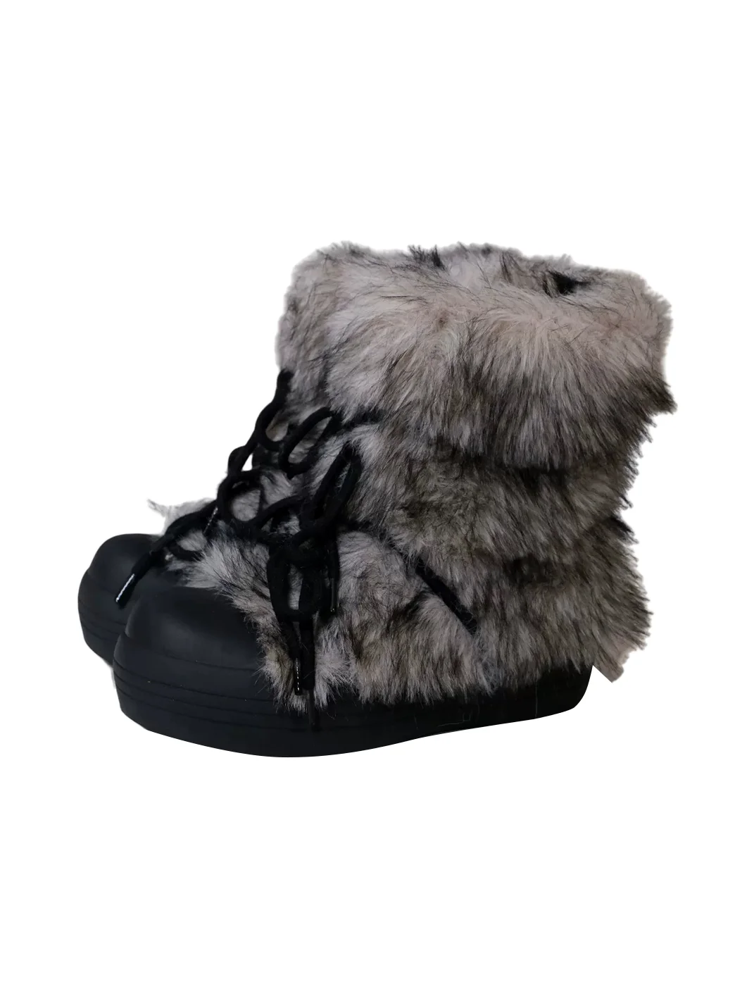 UNZIZHI | Retro Faux Fur Thick Sole Snow Boots