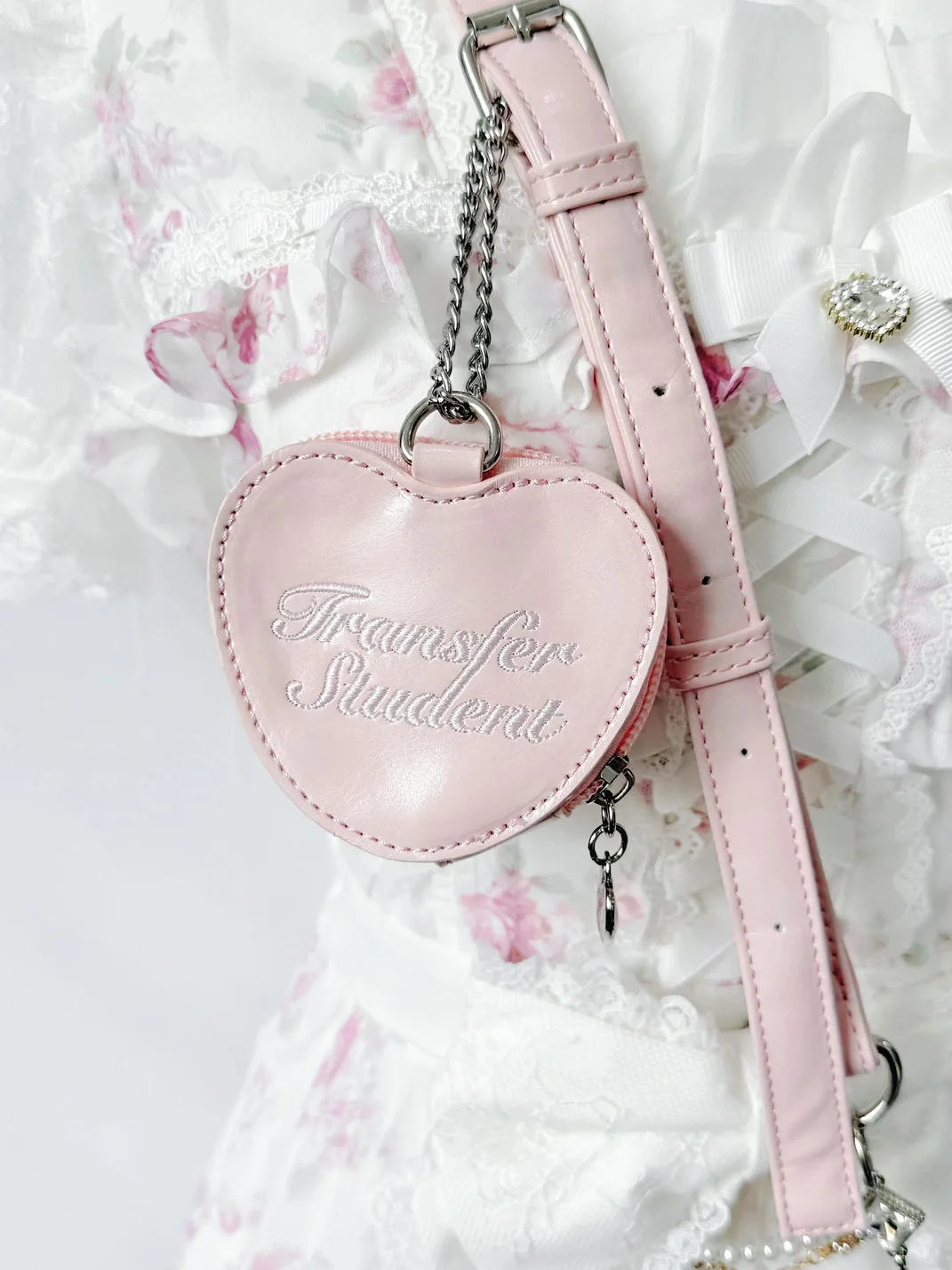 Transfer Student | Rhinestone Bow Lolita Shoulder And Crossbody Handbag