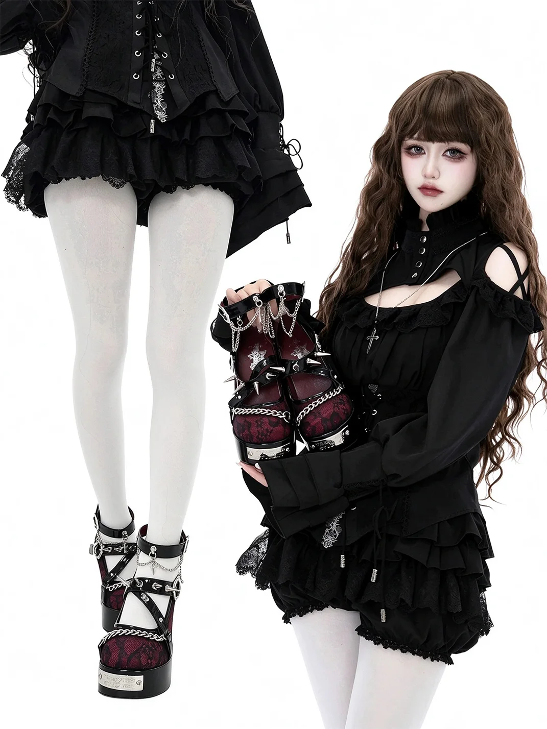 Transfer Student | Gothic Round-Toe High Heels