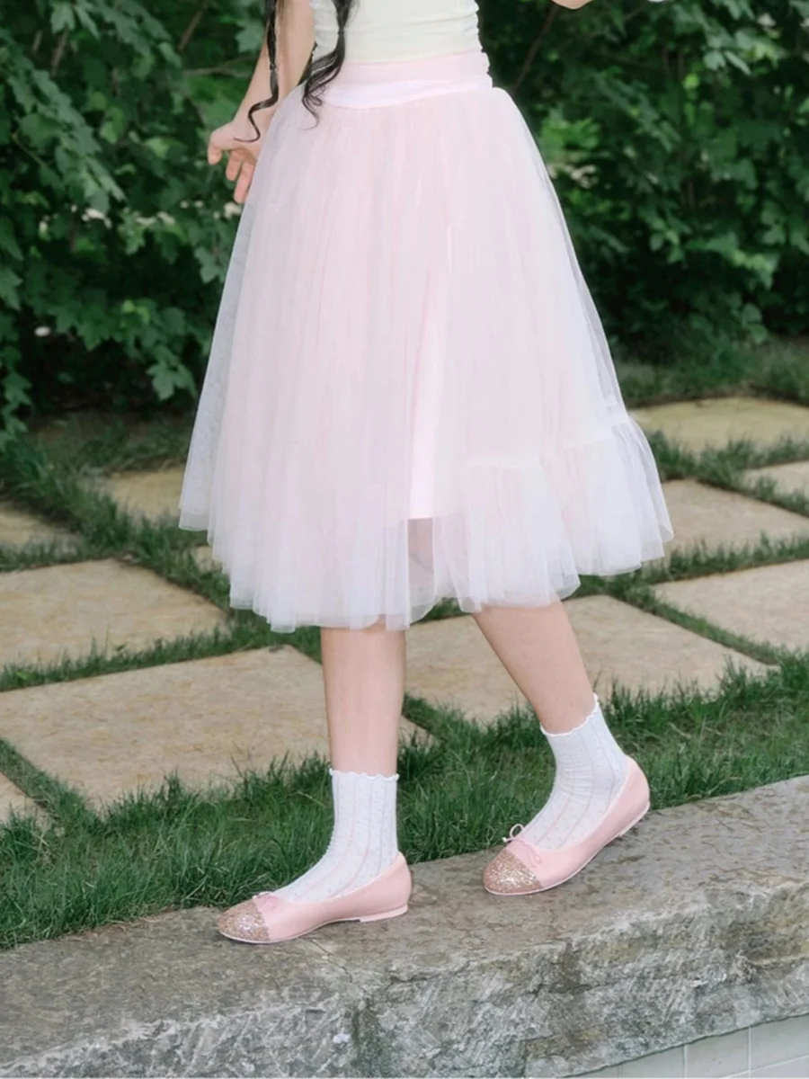 Concept Neun | Pink Sequin Round Toe Ballet Flats - 4