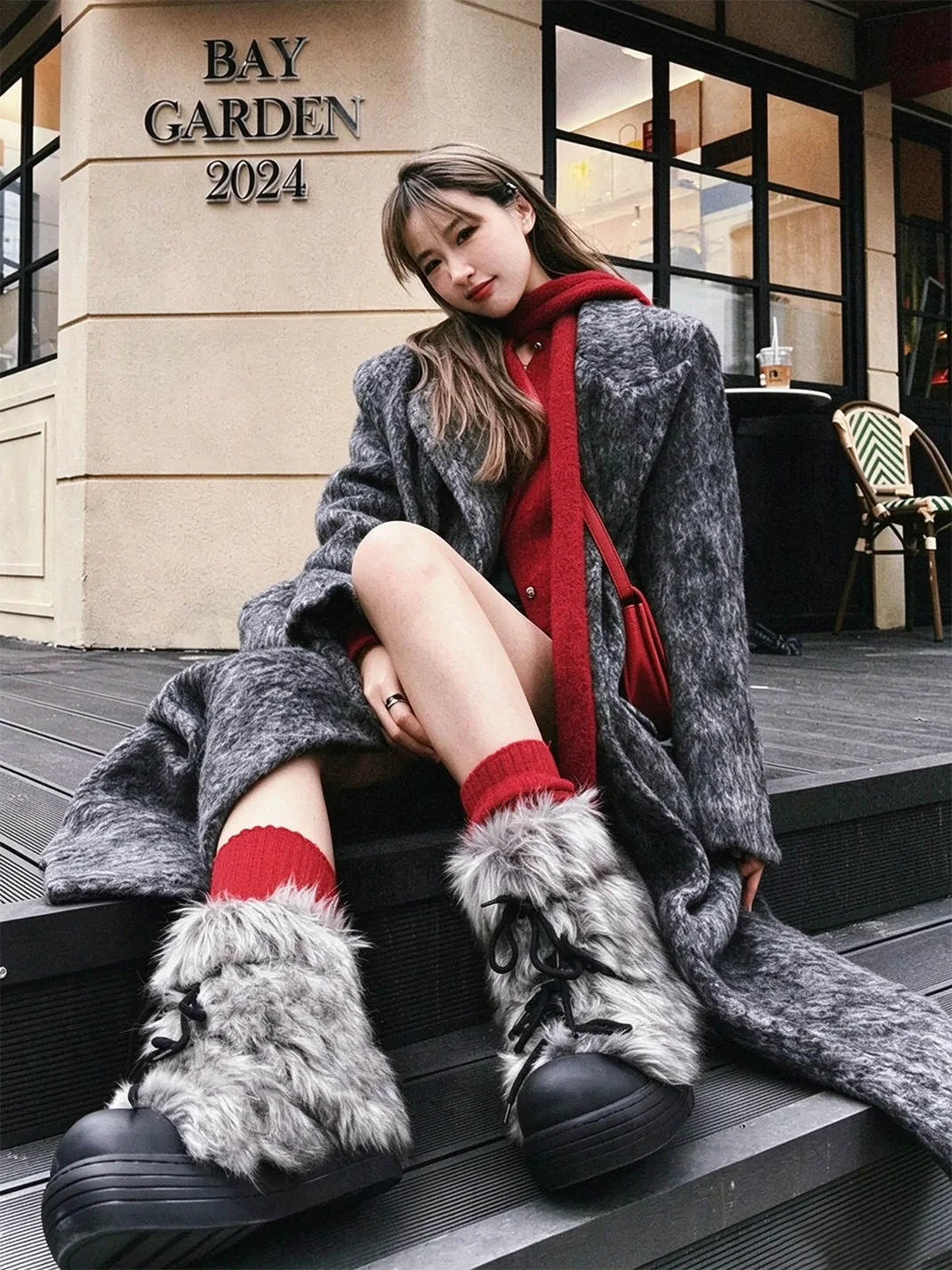UNZIZHI | Retro Faux Fur Thick Sole Snow Boots