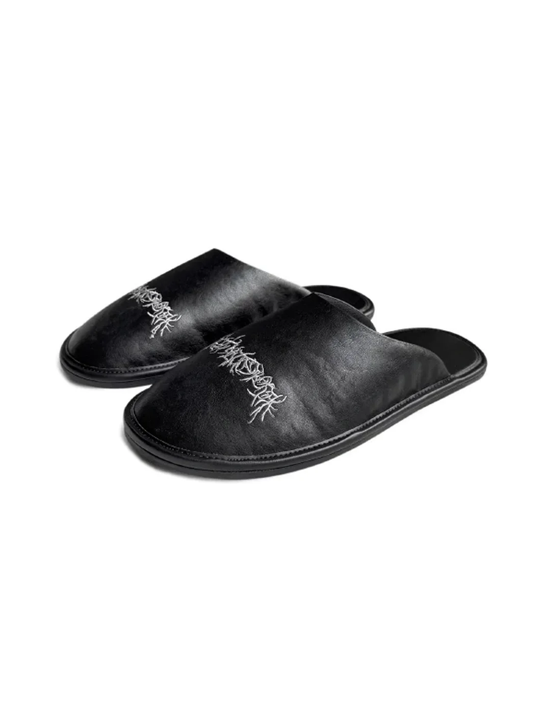 GOJOYJINNI | Sanskrit Embroidered Closed-Toe Flat Mules