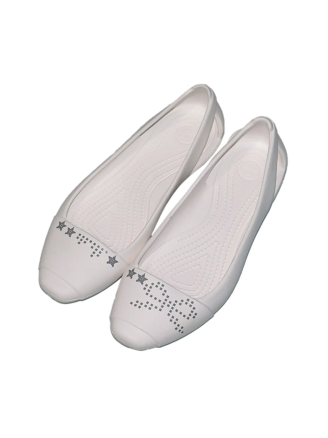 Out side window | Asymmetric Pixel Print Waterproof EVA Flats