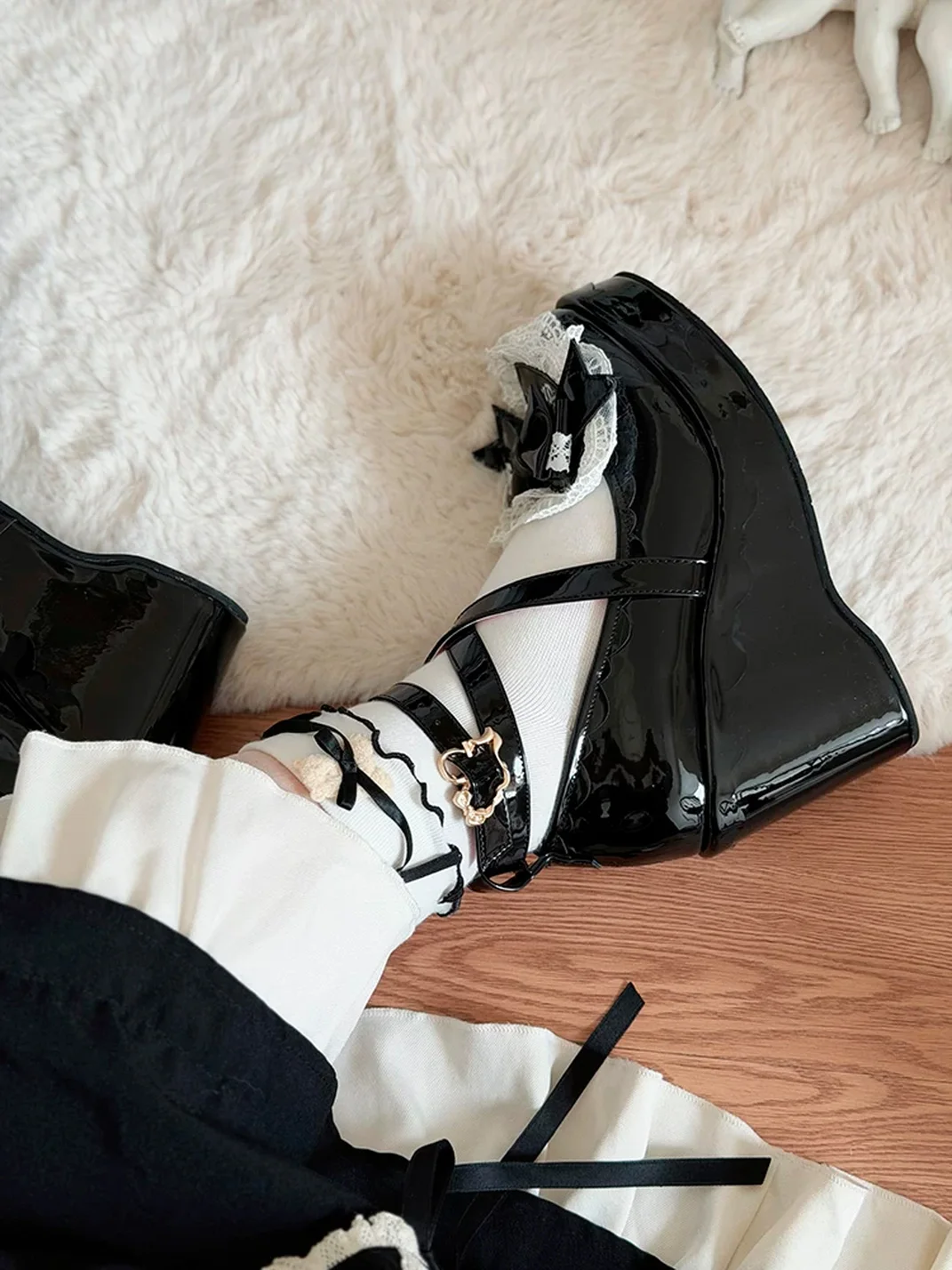 Transfer Student | Platform Wedge Lolita Shoes