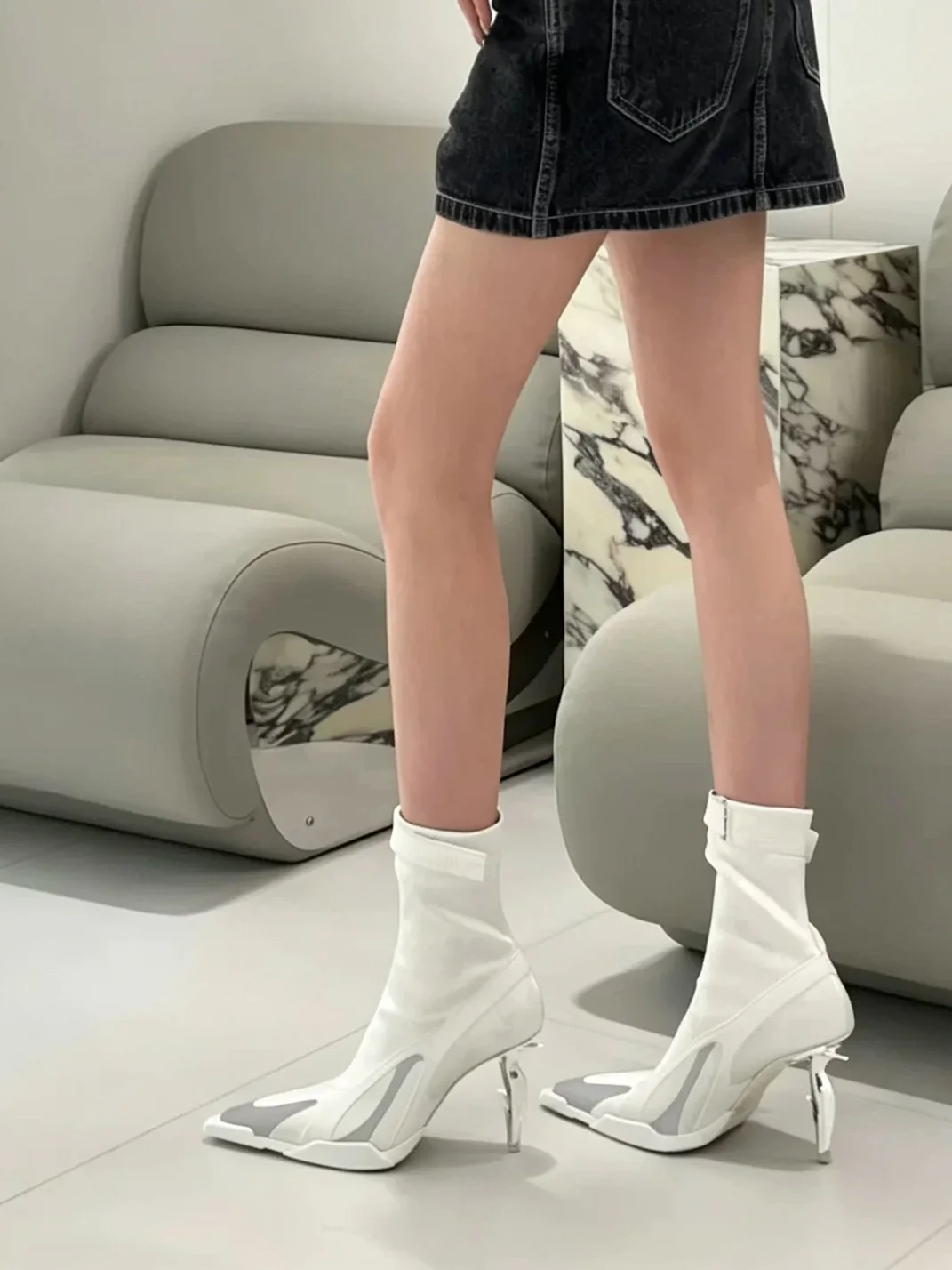 Angel | Sculptural Heel Ankle Boots