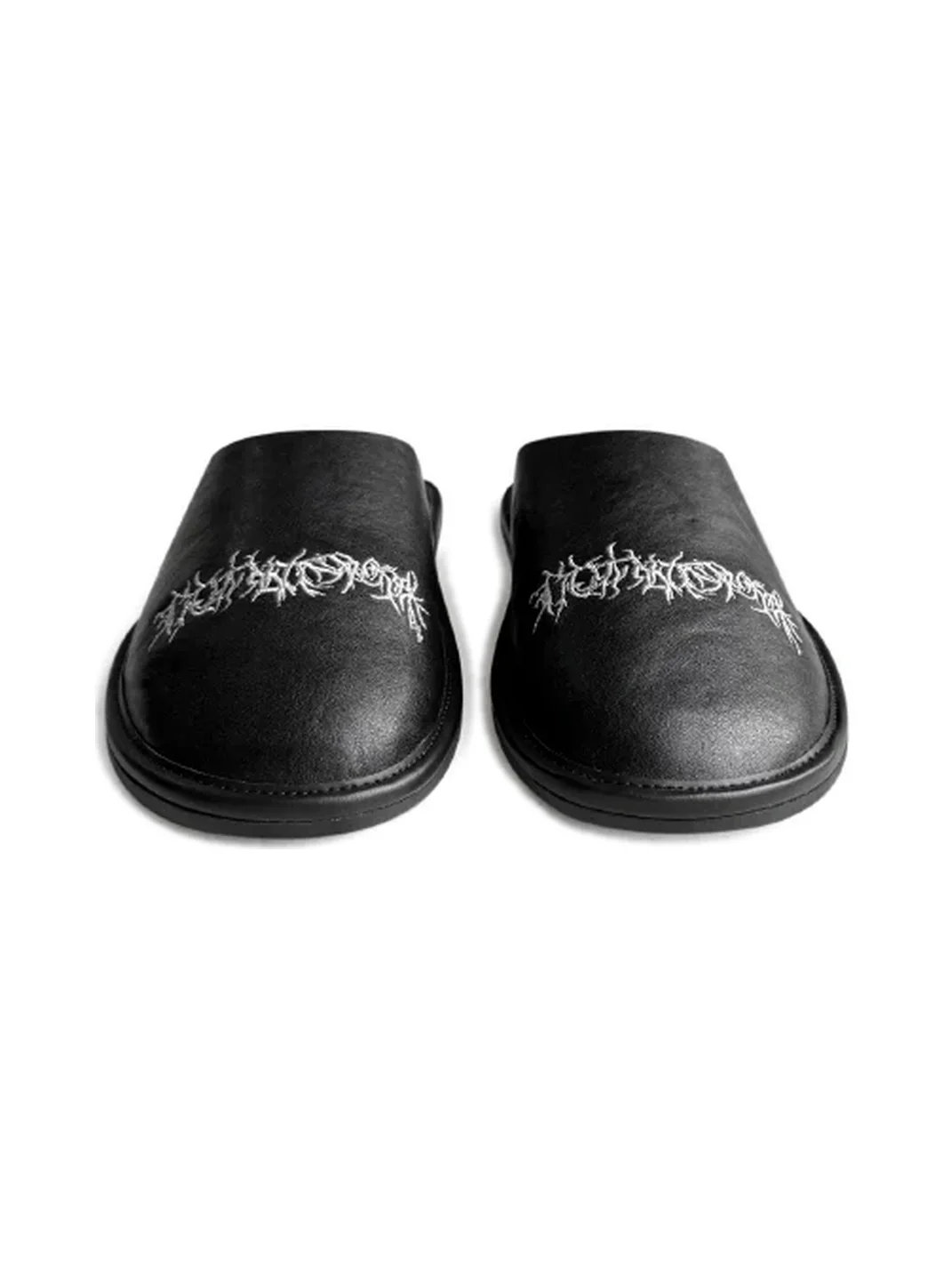 GOJOYJINNI | Sanskrit Embroidered Closed-Toe Flat Mules