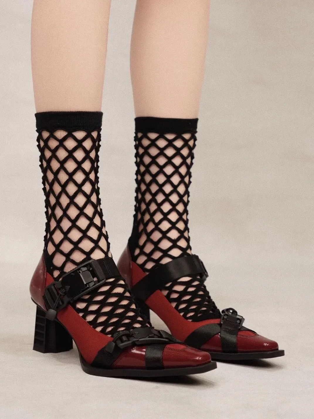 Angel | Retro Square Toe Block Heel Mary Jane Shoes