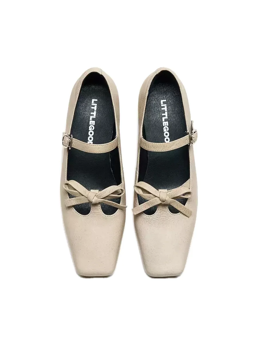 Littlegood | Retro Square Toe Mary Jane Shoes - 3