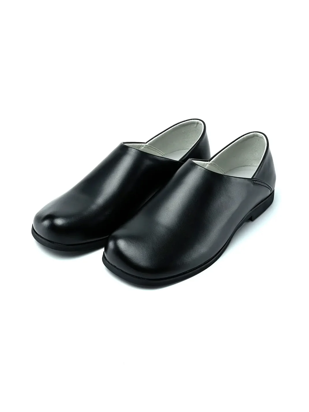 UNZIZHI | Leather Slip-On Loafers With Collapsible Heel