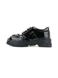 EMYLD | Black Heart Platform Leather Shoes